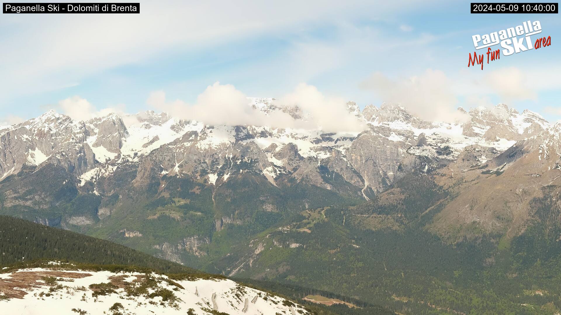 Sicht auf die Dolomiti di Brenta